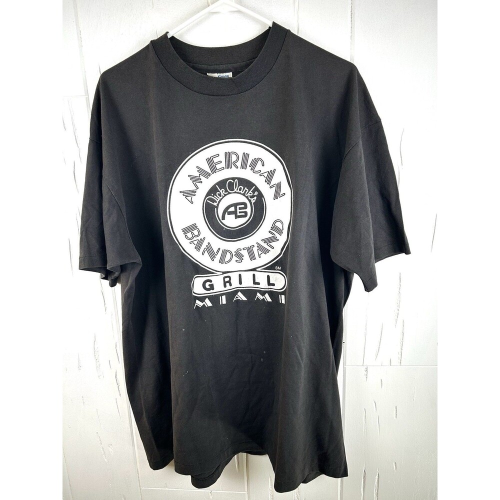 Hanes Dick Clark Bandstand Miami Restaurant Tee T Shirt XXL